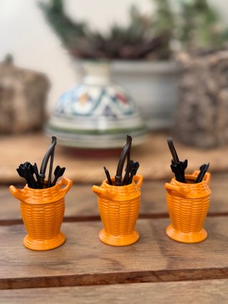 Lote 3 cestos naranjas Playmobil