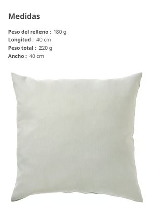 Cojín IKEA KÄRLEKSGRÄS verde claro 40×40 cm