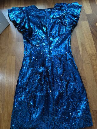 Vestito Zara blu con paillettes