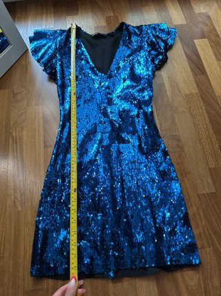Vestito Zara blu con paillettes