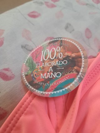 Bikini Chamela Rosa y Negro Talla L