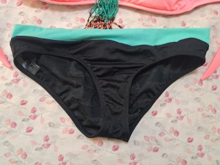 Bikini Chamela Rosa y Negro Talla L