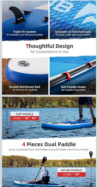 Tabla Paddle Surf Hinchable Abahub SUP