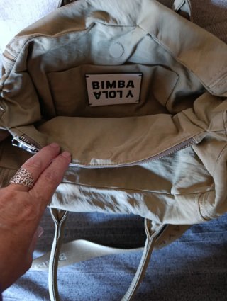 Bolso Bimba y Lola tela verde claro
