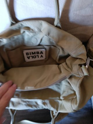 Bolso Bimba y Lola tela verde claro