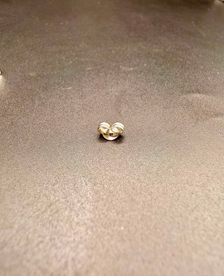 Cierre de pendiente Oro Blanco 18k 0.10GR