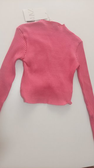 Jersey Zara punto fucsia XS
