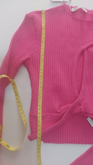 Jersey Zara punto fucsia XS