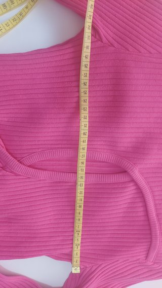 Jersey Zara punto fucsia XS