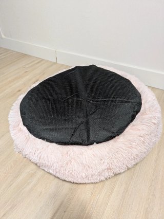 Cama para mascotas rosa suave