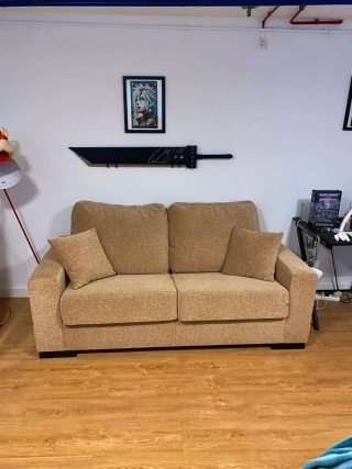 Sofá Cama Beige Tela
