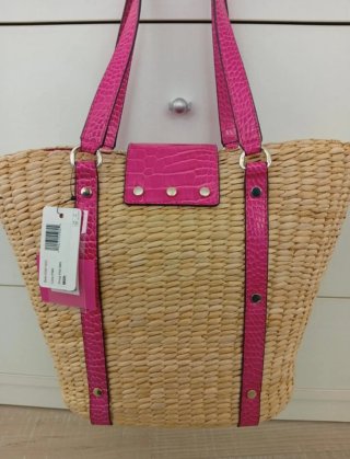 Bolso de paja Guess