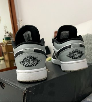 Air Jordan 1 Low Negro Gris Blanco