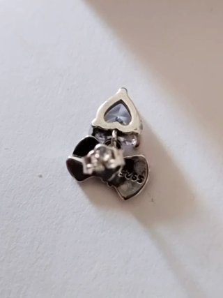 Pendientes Pandora Corazón y Lazo Rosa
