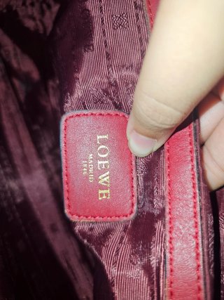 Bolso Loewe Rojo Piel