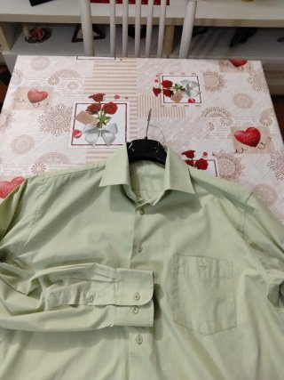 Camicia Barotti tg 42 verde manica lunga