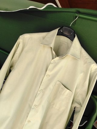 Camicia Barotti tg 42 verde manica lunga