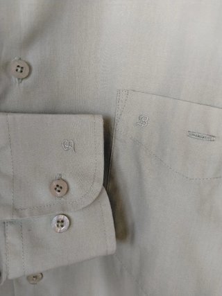 Camicia Barotti tg 42 verde manica lunga