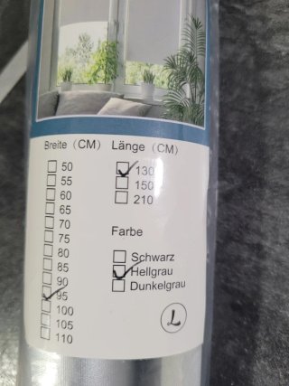 Tenda a rullo bianca in tessuto