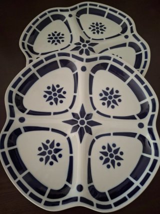 2 Bandejas Entremeses Sargadelos Porcelana