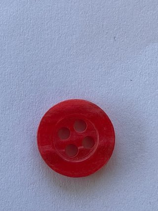 490 Bottoni Rossi 10mm 4 Fori