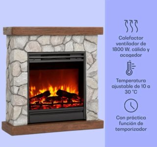 Chimenea Eléctrica Kalestein imitación fuego