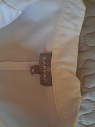 Blusa blanca manga francesa