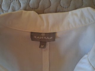 Blusa blanca manga francesa