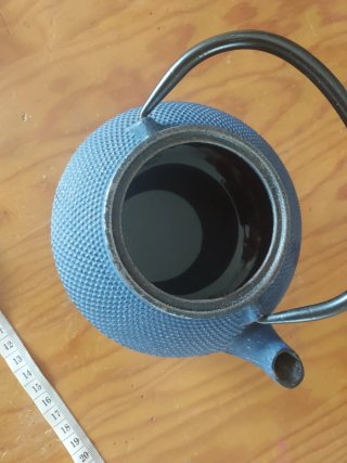 Tetera de hierro fundido azul 600ml