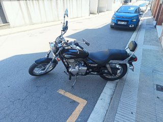 Kawasaki Eliminator 125 Moto Cruiser Negra y Plata