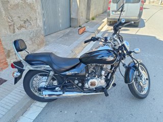 Kawasaki Eliminator 125 Moto Cruiser Negra y Plata