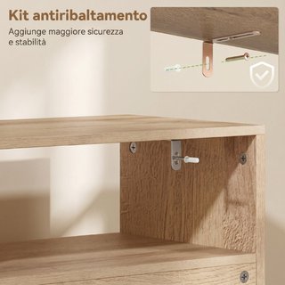 Scarpiera Salvaspazio Slim con 2 Ante a Ribalta e
