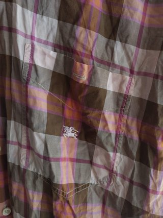 Camisa Burberry London de manga corta a cuadros