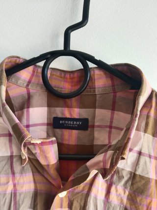 Camisa Burberry London de manga corta a cuadros