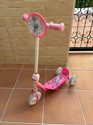 Patinete 3 ruedas niña rosa