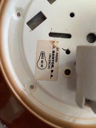 Lámpara de techo redonda