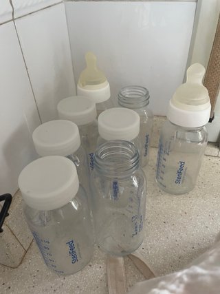 Lote 8 Biberones Recién Nacido (Sin Tetinas)