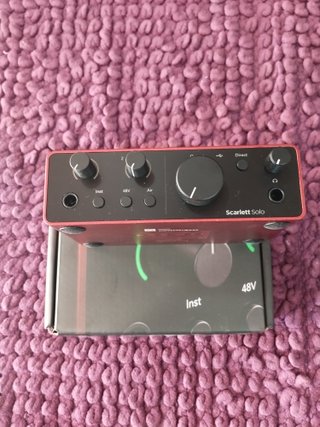 (Nueva) Interface FocusRite Scarlette (Solo 4Th)