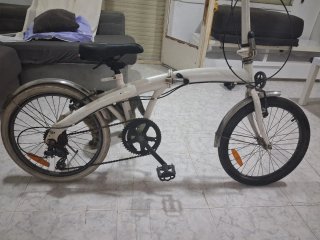 Bicicleta Plegable Blanca