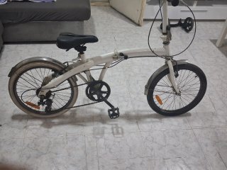 Bicicleta Plegable Blanca