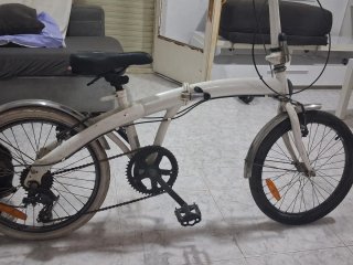 Bicicleta Plegable Blanca