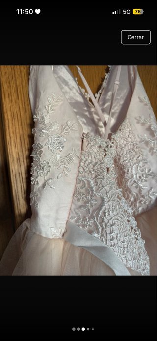 Vestido Chi Chi London Beige/Blanco