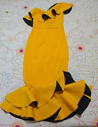 Vestido flamenco fiesta volantes invitada