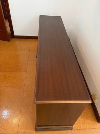 Aparador comedor madera oscura