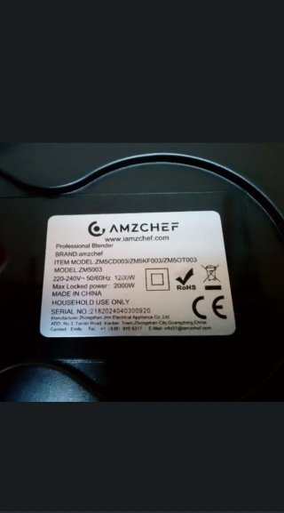 Batidora AmzChef con vaso extra