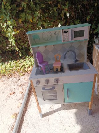 Cocina de juguete de madera