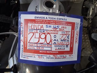 Honda SH 125 ABS Negra