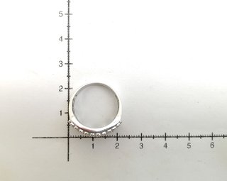Anillo de Oro Blanco 18 Kt. 6.3 gr de segunda mano