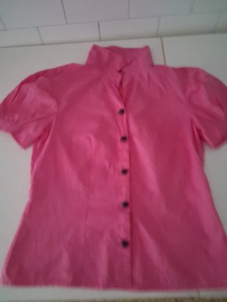 Camicia Fucsia Y2K Fatta a Mano