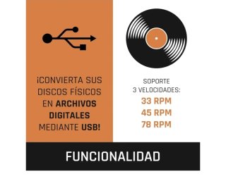 Tocadiscos Lenco Blanco y Gris